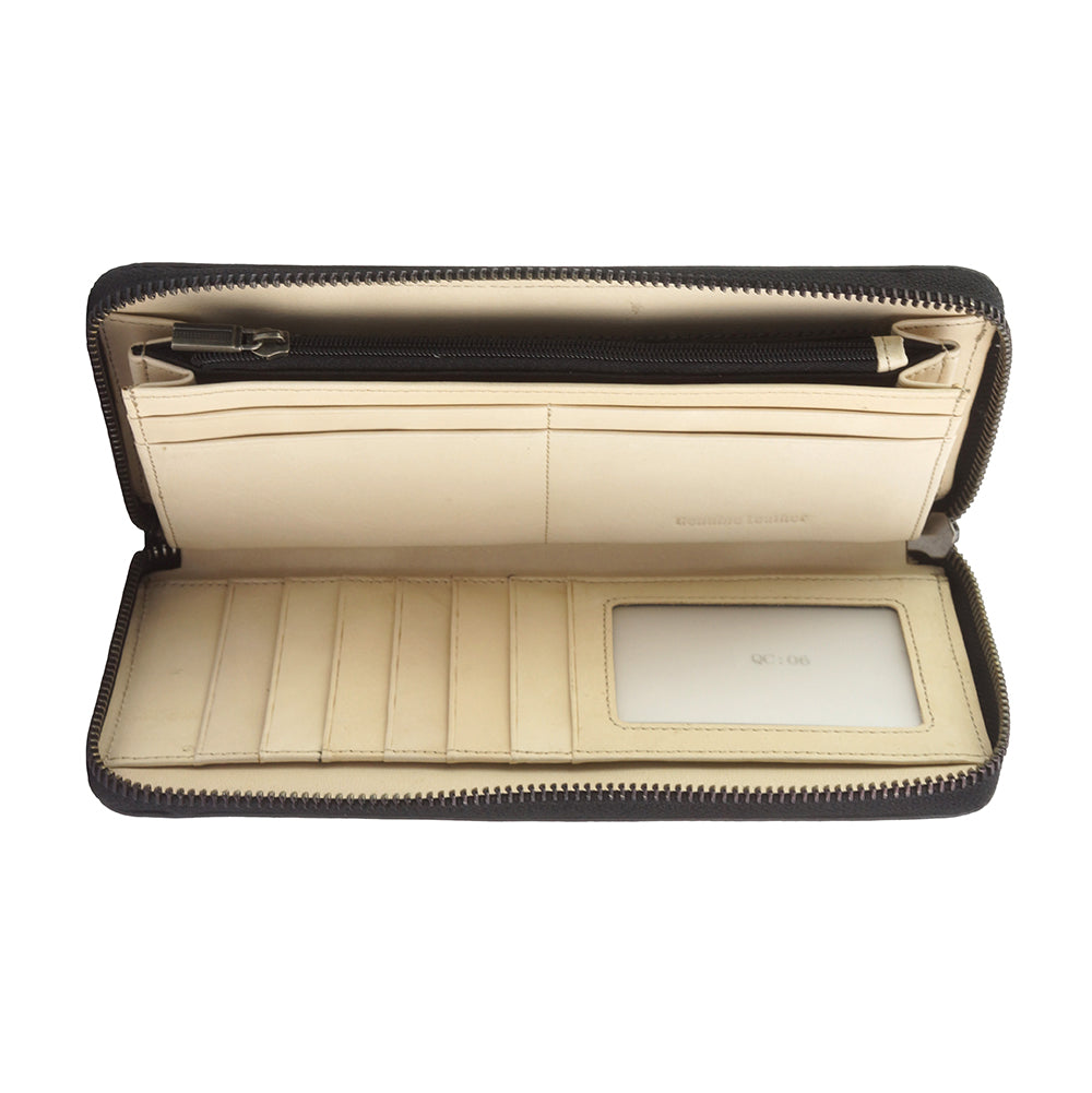 Wallet ZIPPY with Vintage Cow Leather - Made In Italy