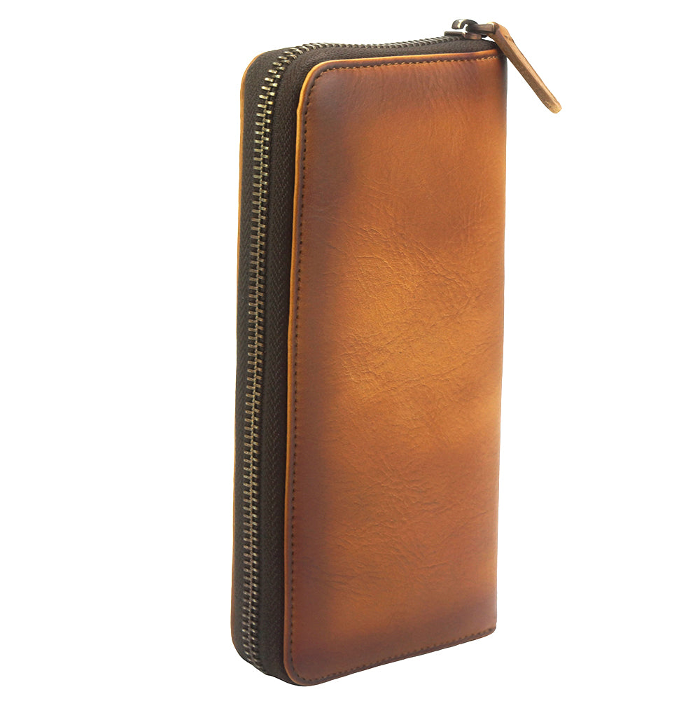 Clemenza Vintage Cow Leather Wallet - Made In Italy