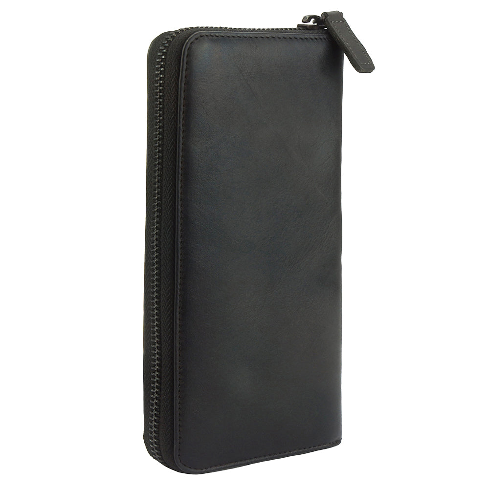 Clemenza Vintage Cow Leather Wallet - Made In Italy