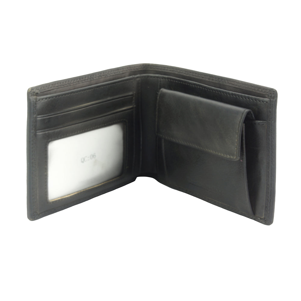 Wallet Attilio in vintage leather - Made In Italy
