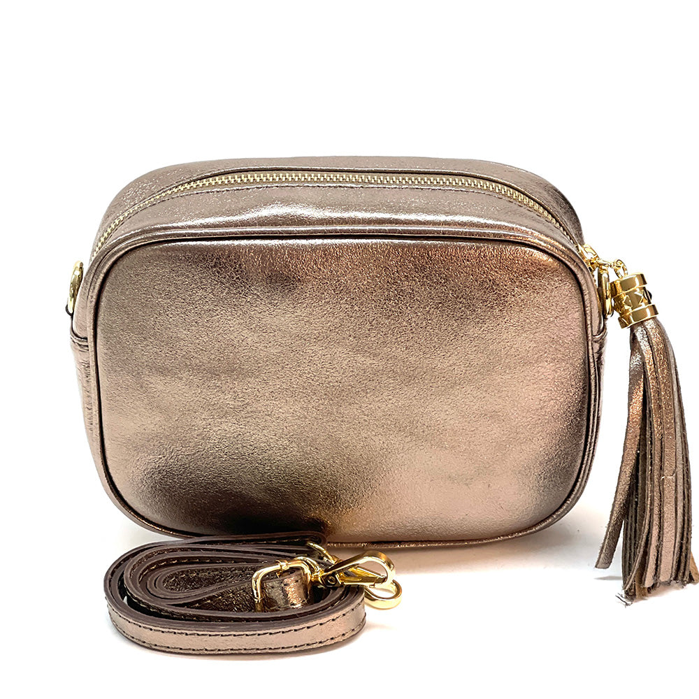 Amara leather shoulder bag - Made In Italy