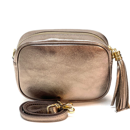 Amara leather shoulder bag - Made In Italy