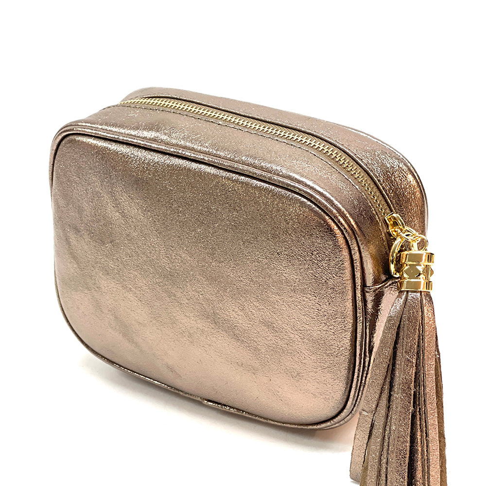 Amara leather shoulder bag - Made In Italy