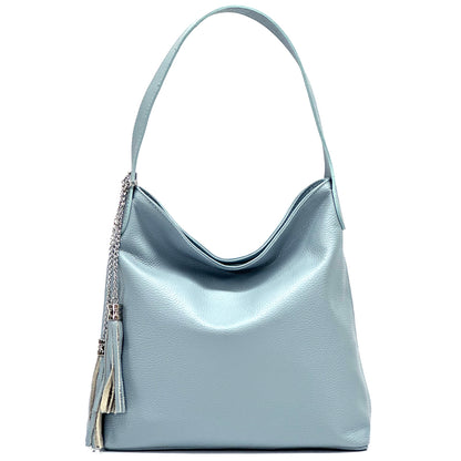 Prudenzia Leather Shoulder Bag - Made In Italy