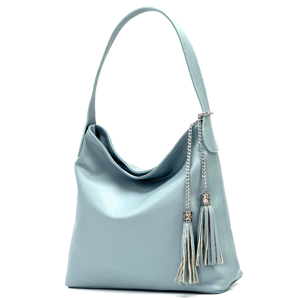 Prudenzia Leather Shoulder Bag - Made In Italy
