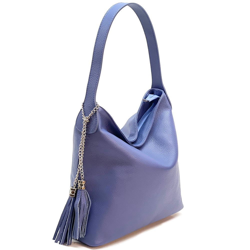 Prudenzia Leather Shoulder Bag - Made In Italy