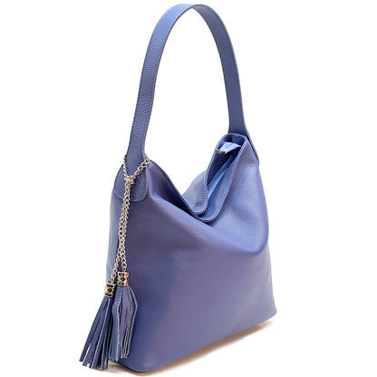 Prudenzia Leather Shoulder Bag - Made In Italy