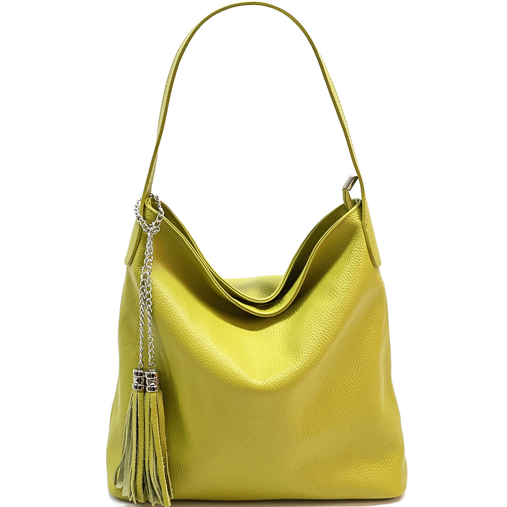 Prudenzia Leather Shoulder Bag - Made In Italy