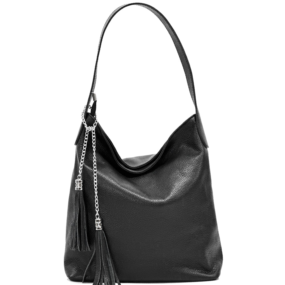 Prudenzia Leather Shoulder Bag - Made In Italy