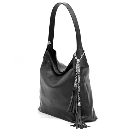 Prudenzia Leather Shoulder Bag - Made In Italy