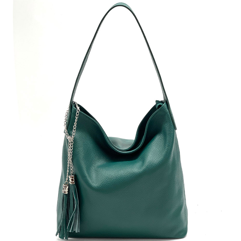 Prudenzia Leather Shoulder Bag - Made In Italy