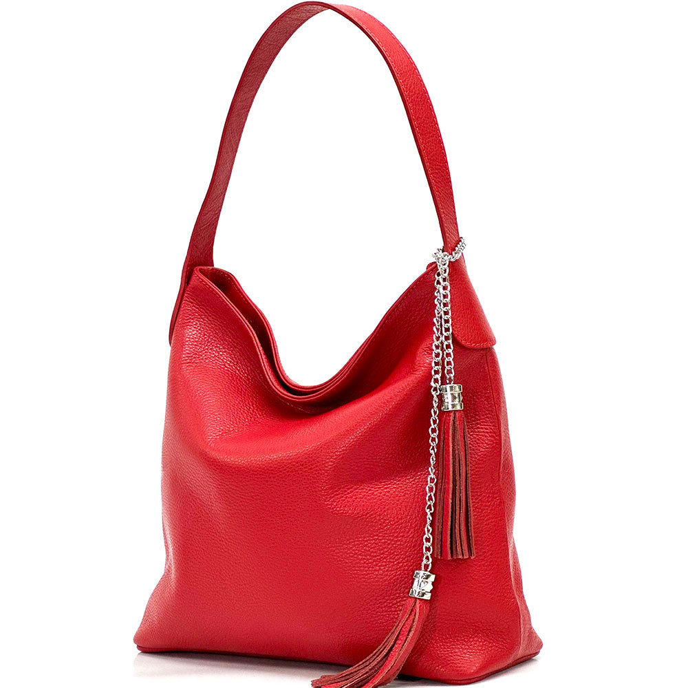 Prudenzia Leather Shoulder Bag - Made In Italy