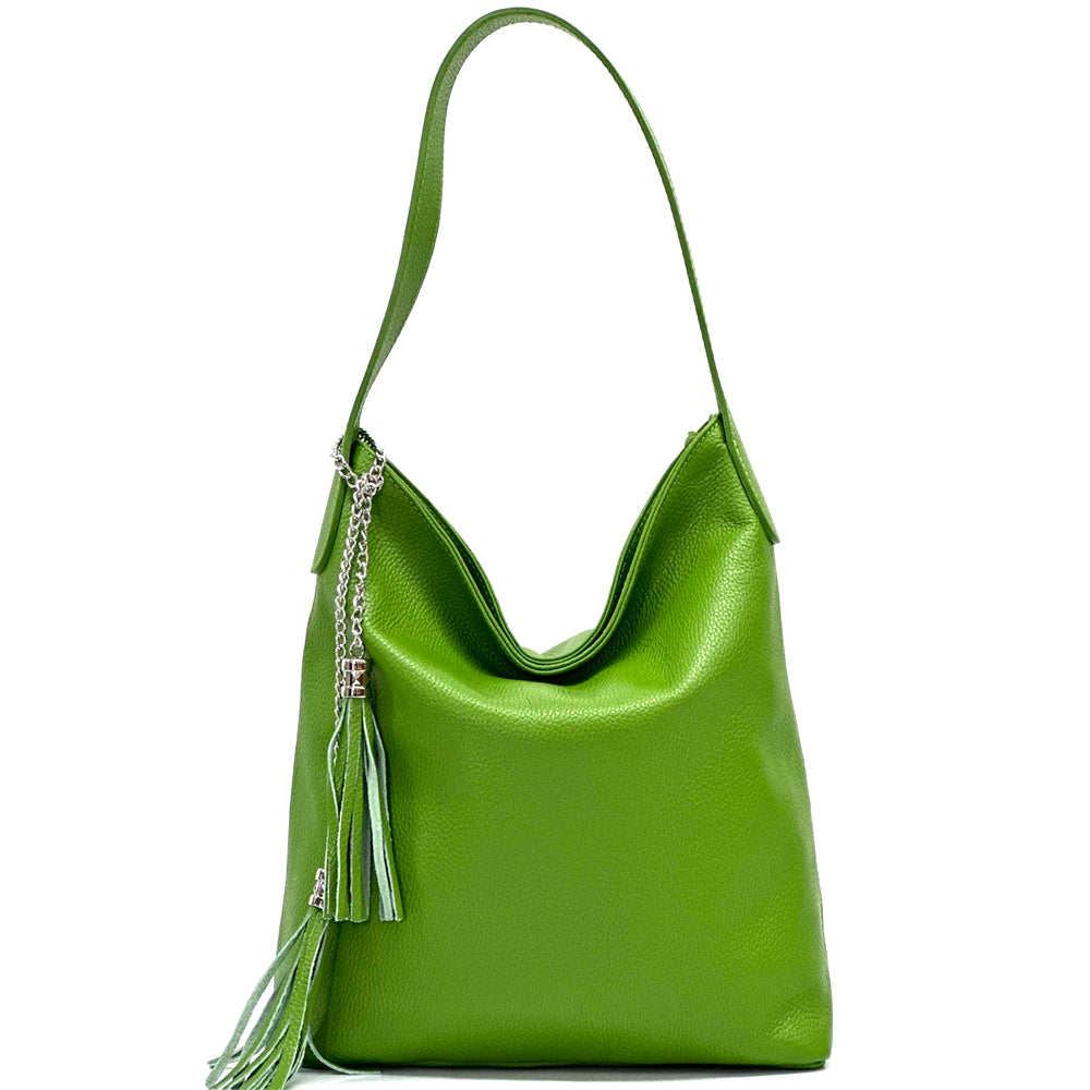 Prudenzia Leather Shoulder Bag - Made In Italy