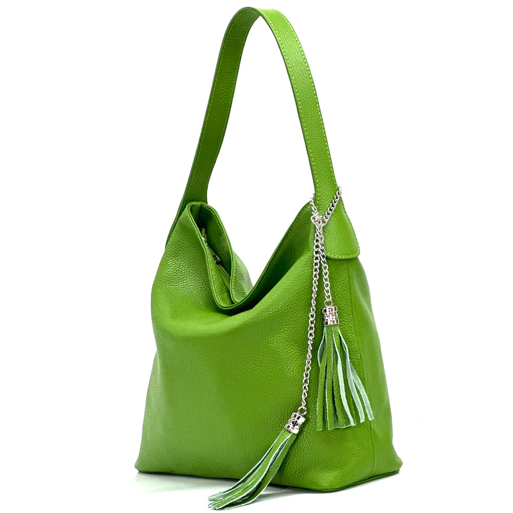 Prudenzia Leather Shoulder Bag - Made In Italy