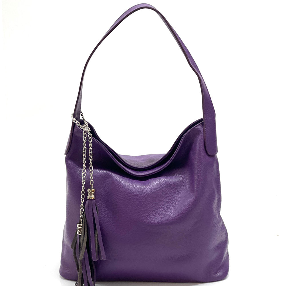Prudenzia Leather Shoulder Bag - Made In Italy