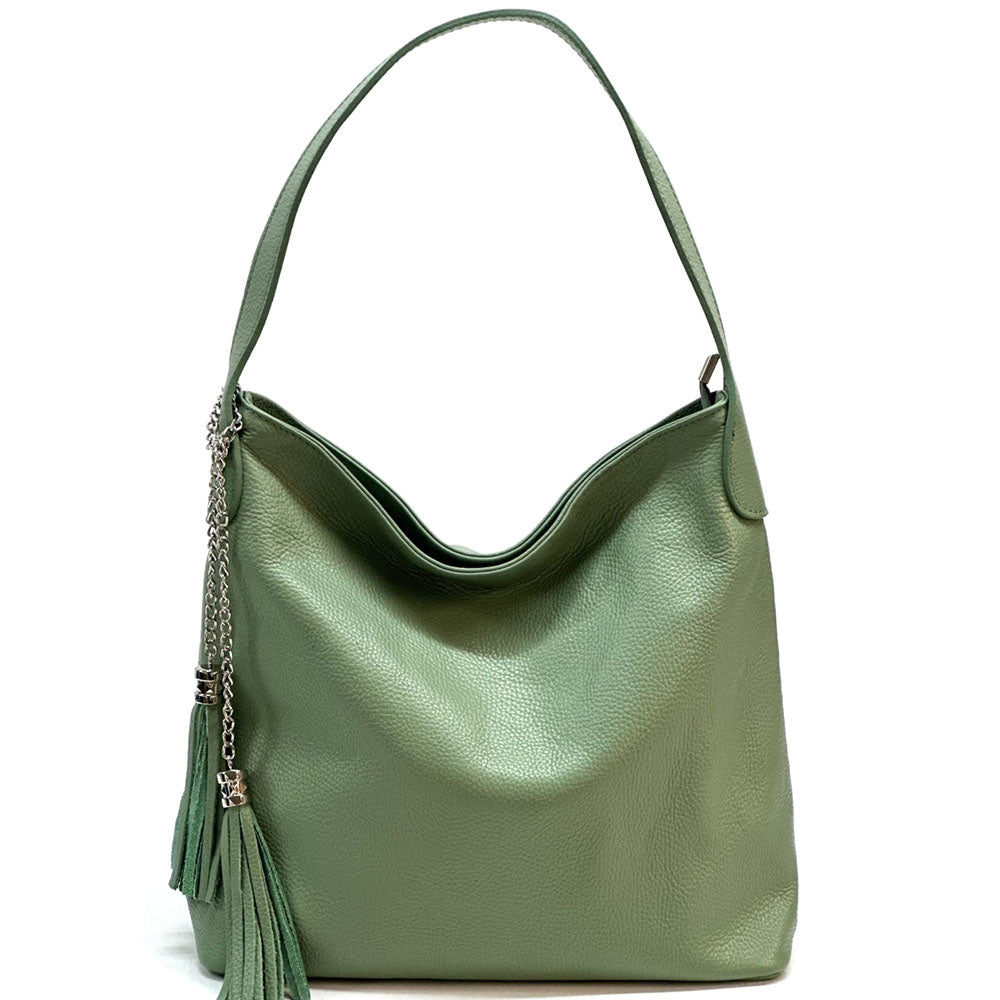 Prudenzia Leather Shoulder Bag - Made In Italy