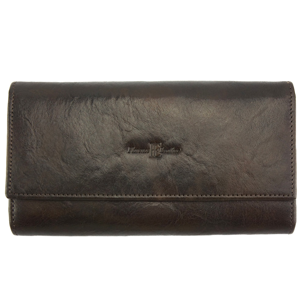 Carlotta Wallet in cow leather - Made In Italy