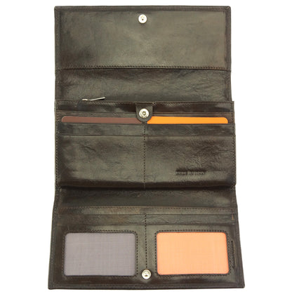 Carlotta Wallet in cow leather - Made In Italy
