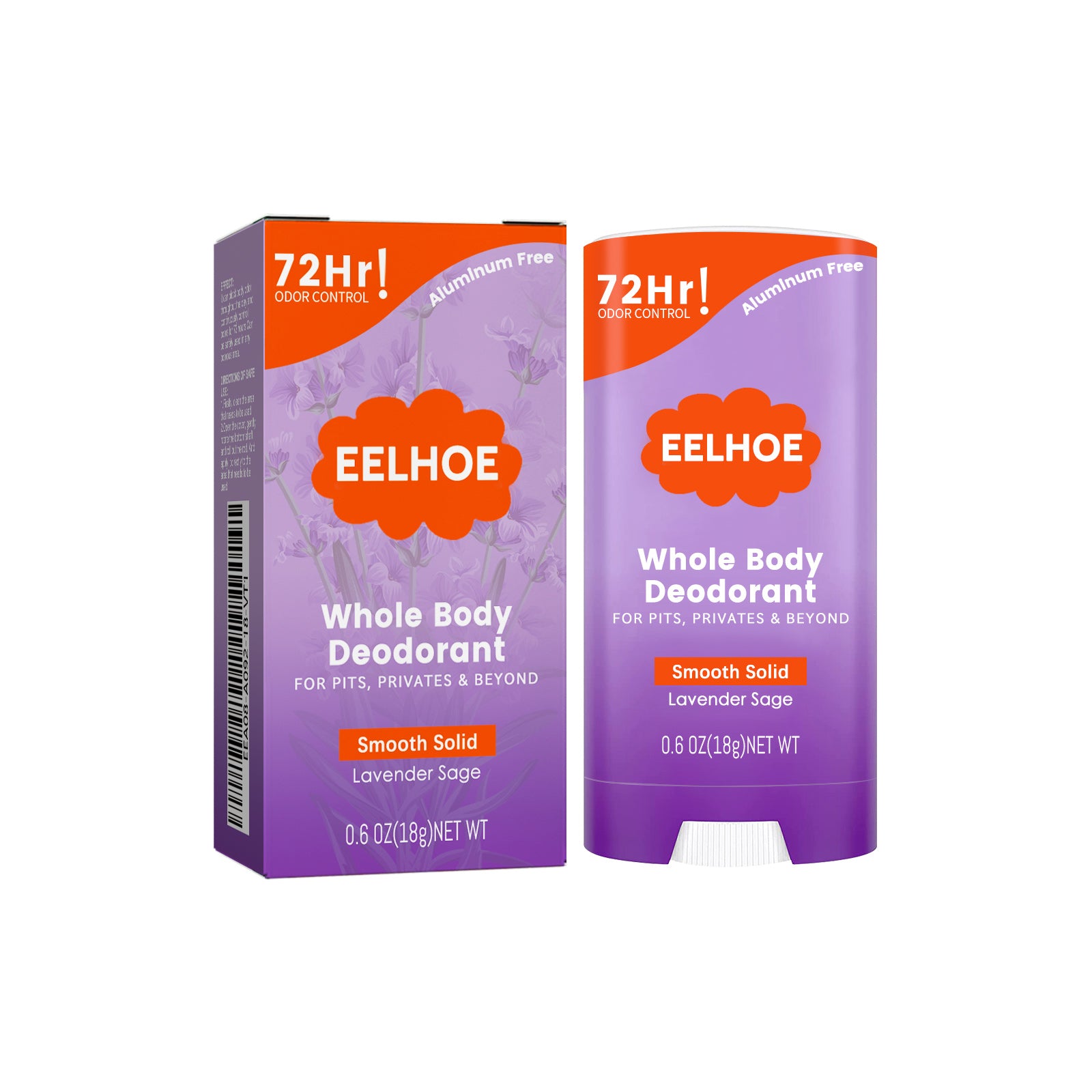 EELHOE Whole Body Deodorant, Keep Fragrance Fresh Fade Cover Body Odor Deodorant Stick