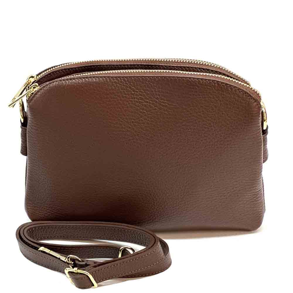 Rufina cow leather clutch - Made In Italy