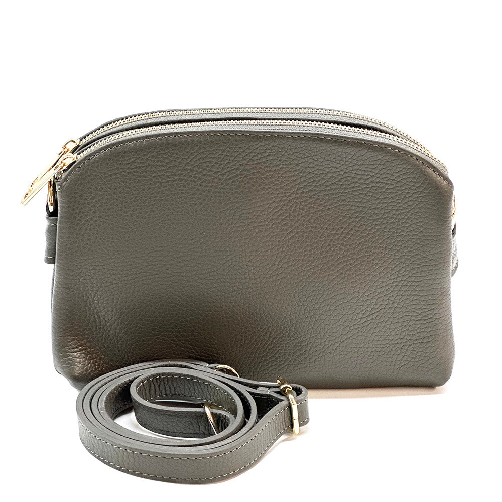 Rufina cow leather clutch - Made In Italy