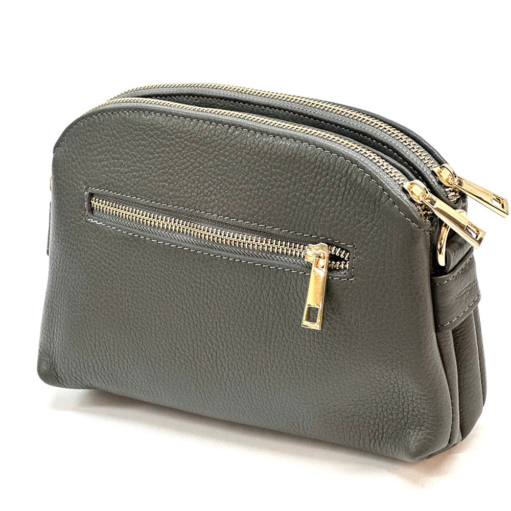 Rufina cow leather clutch - Made In Italy