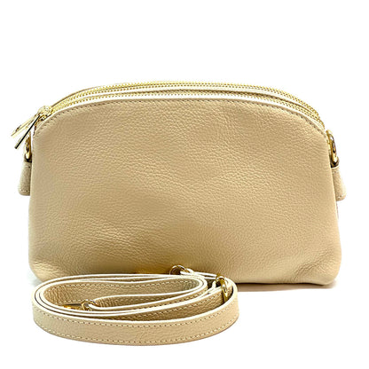 Rufina cow leather clutch - Made In Italy