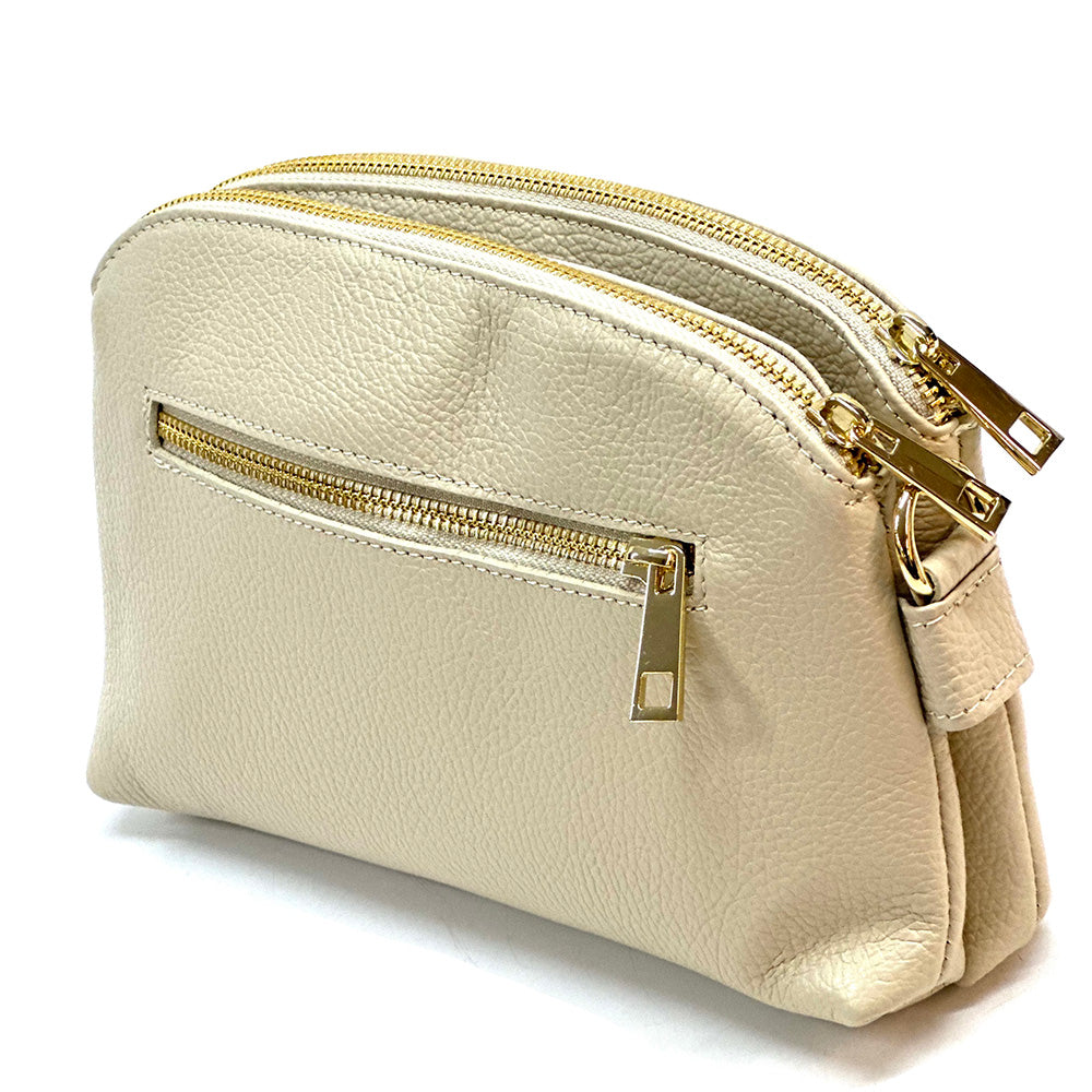 Rufina cow leather clutch - Made In Italy