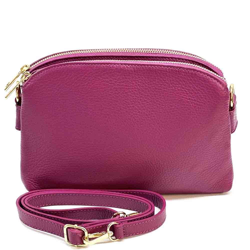 Rufina cow leather clutch - Made In Italy
