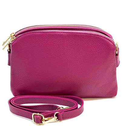 Rufina cow leather clutch - Made In Italy