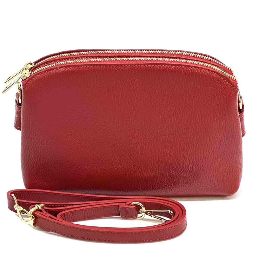 Rufina cow leather clutch - Made In Italy
