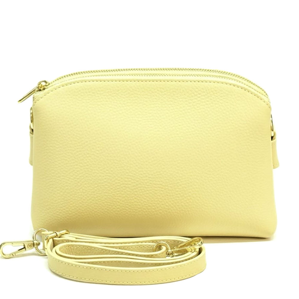 Rufina cow leather clutch - Made In Italy