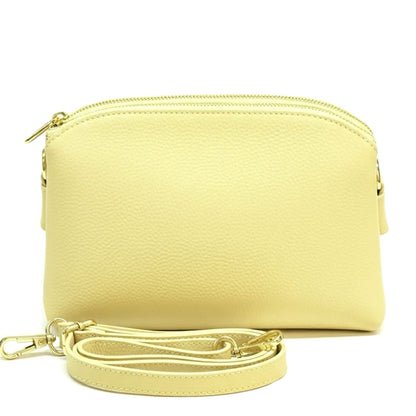 Rufina cow leather clutch - Made In Italy