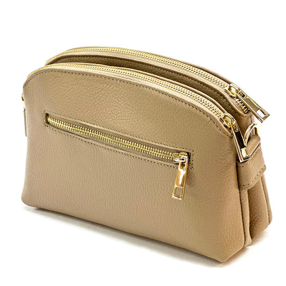 Rufina cow leather clutch - Made In Italy