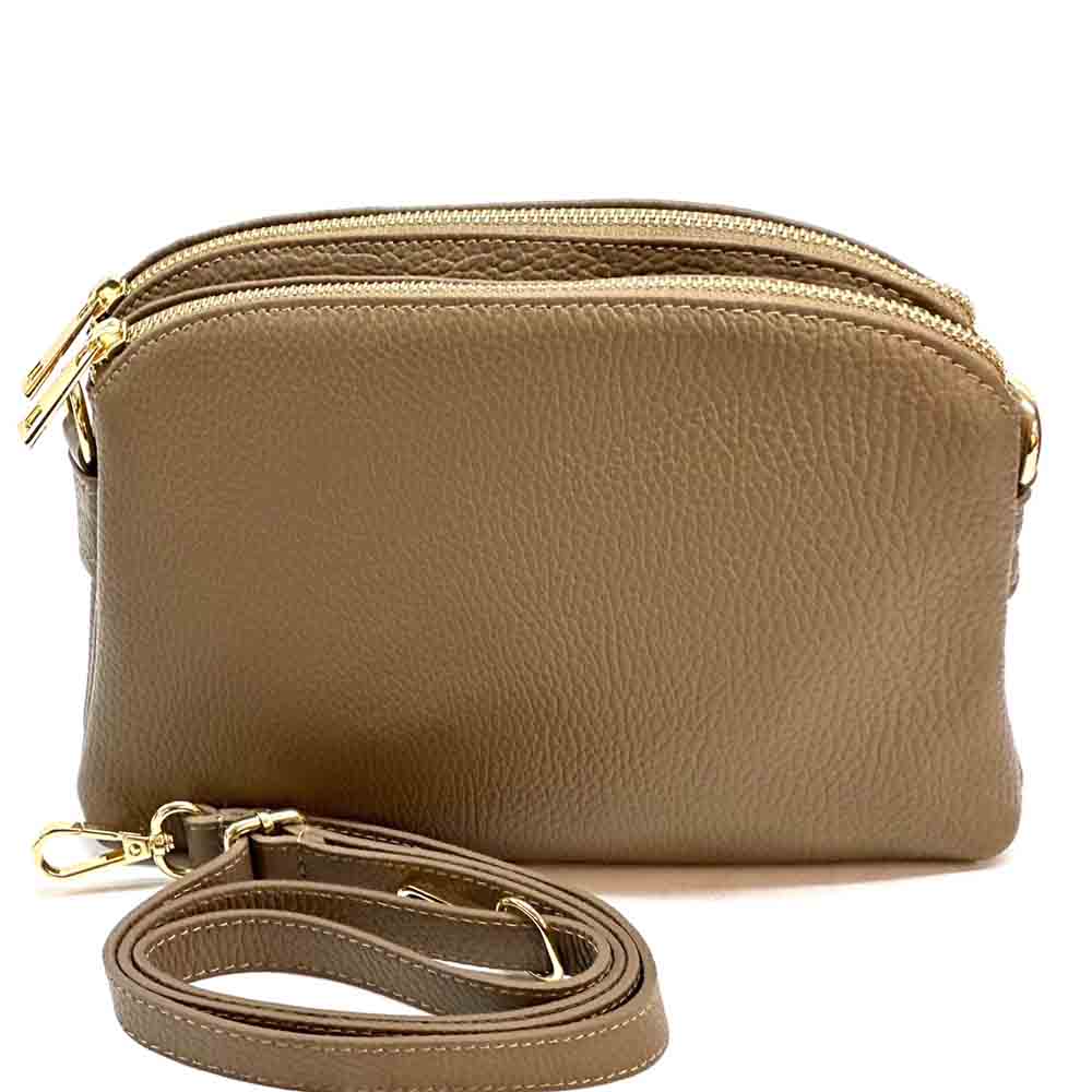 Rufina cow leather clutch - Made In Italy