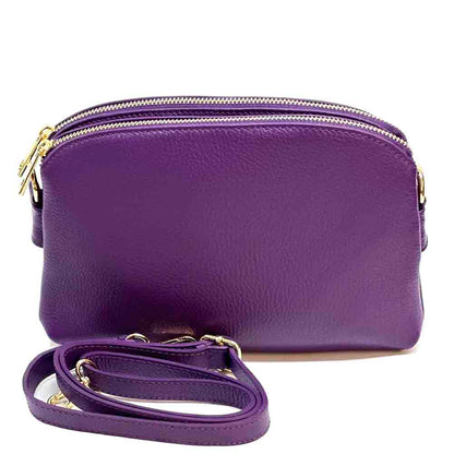 Rufina cow leather clutch - Made In Italy