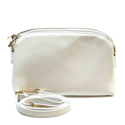 Rufina cow leather clutch - Made In Italy