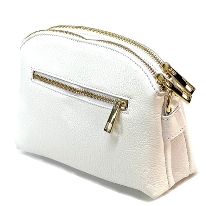 Rufina cow leather clutch - Made In Italy