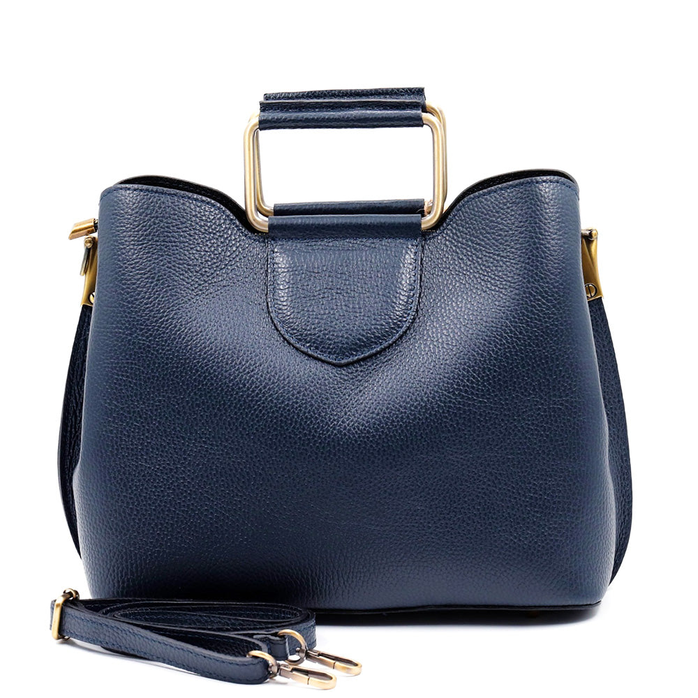 Taziana leather Handbag - Made In Italy