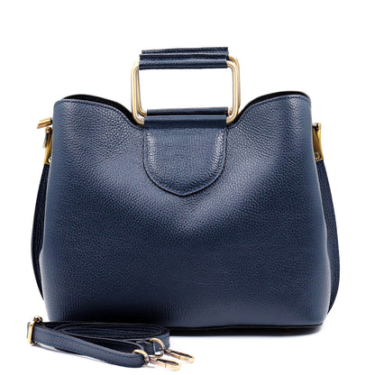 Taziana leather Handbag - Made In Italy