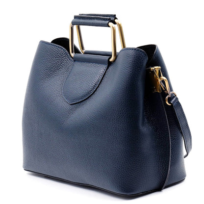 Taziana leather Handbag - Made In Italy