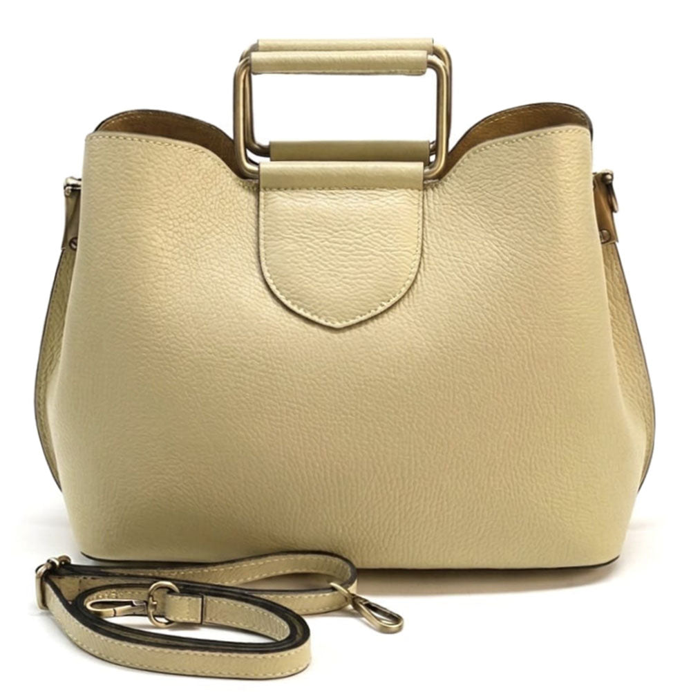 Taziana leather Handbag - Made In Italy