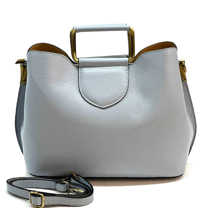 Taziana leather Handbag - Made In Italy