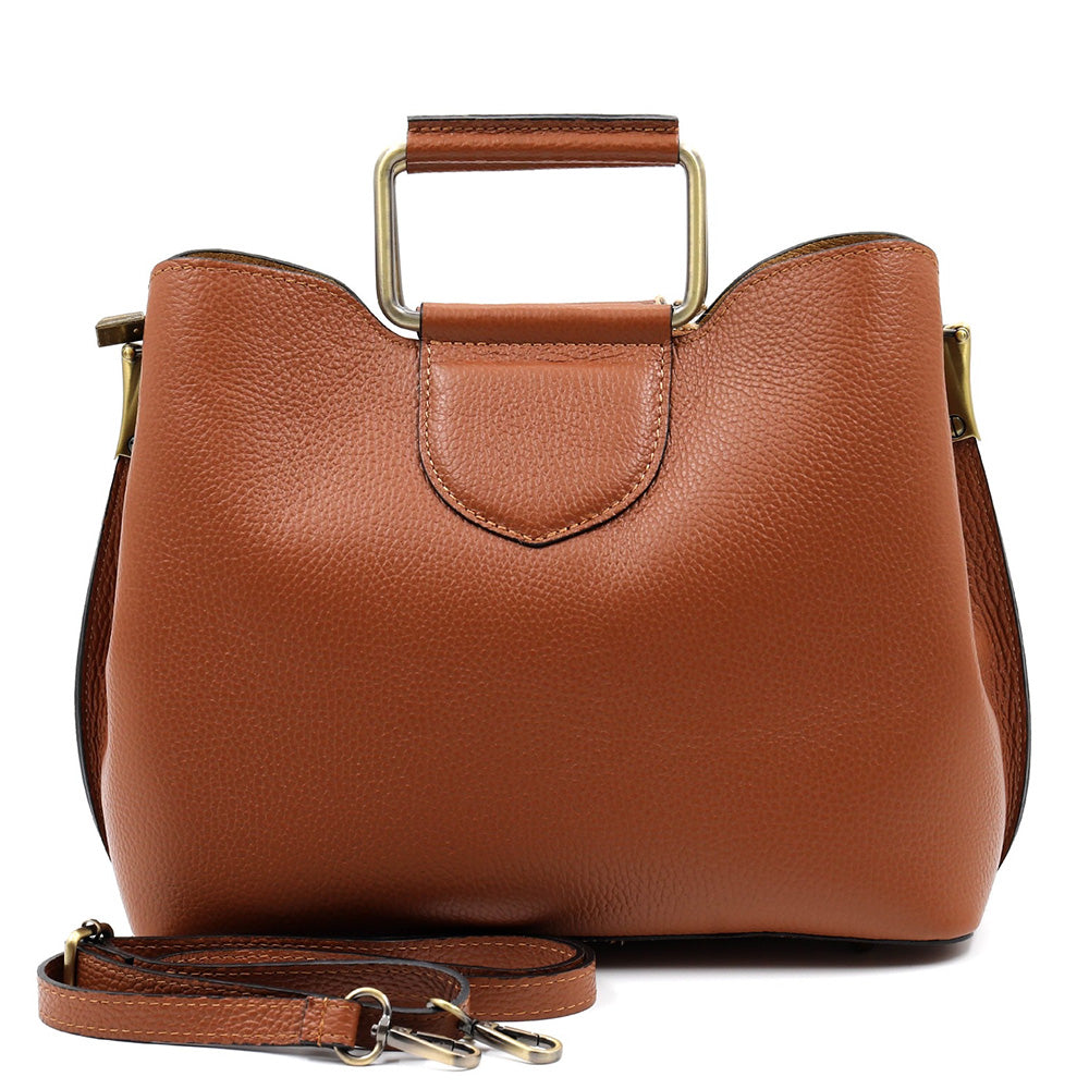 Taziana leather Handbag - Made In Italy