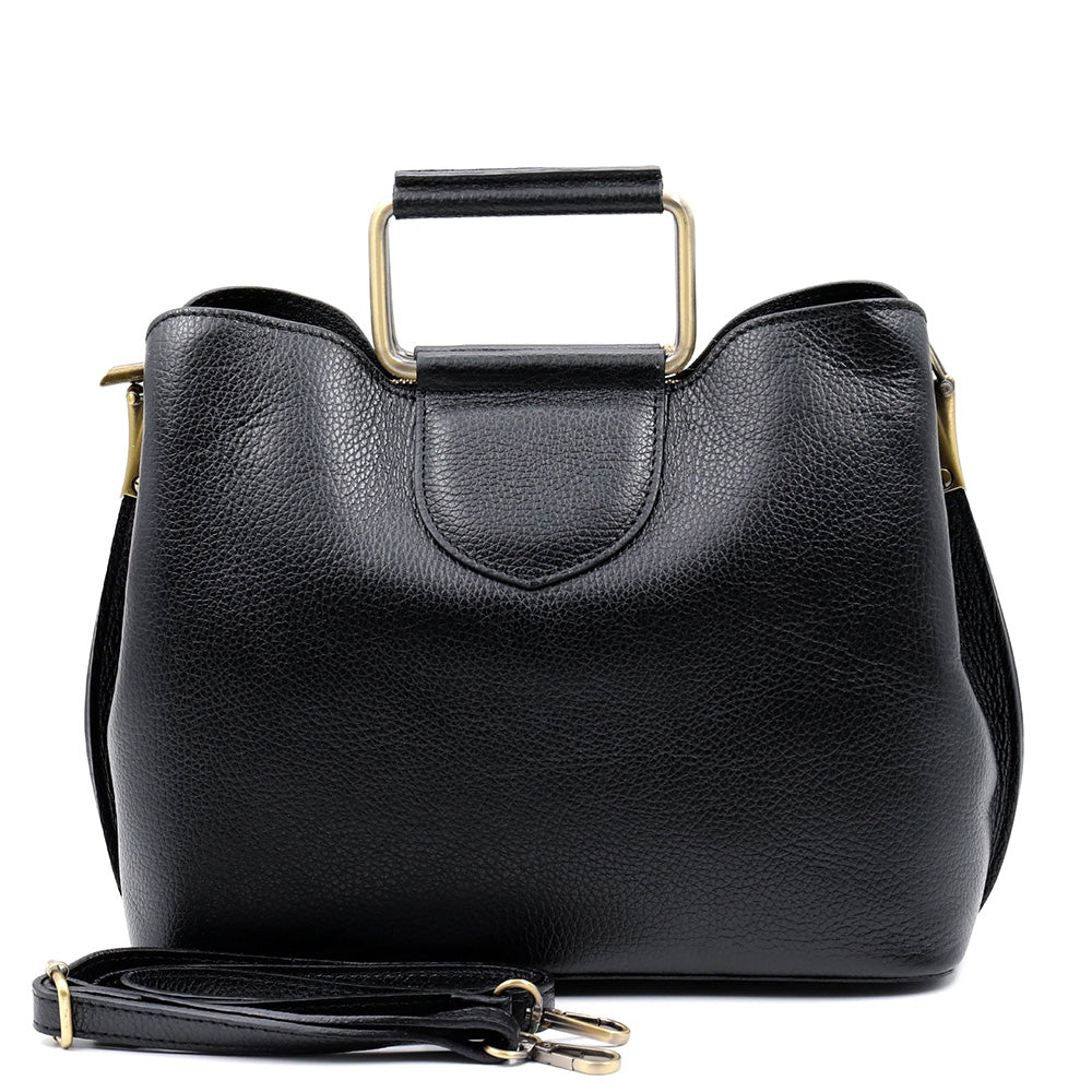 Taziana leather Handbag - Made In Italy