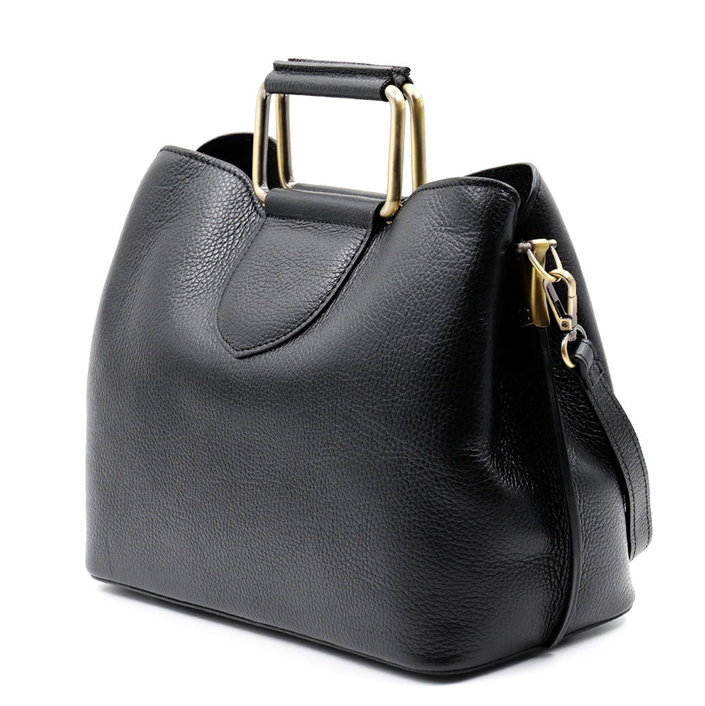Taziana leather Handbag - Made In Italy