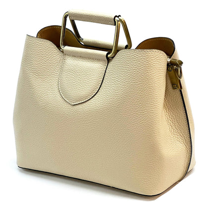 Taziana leather Handbag - Made In Italy