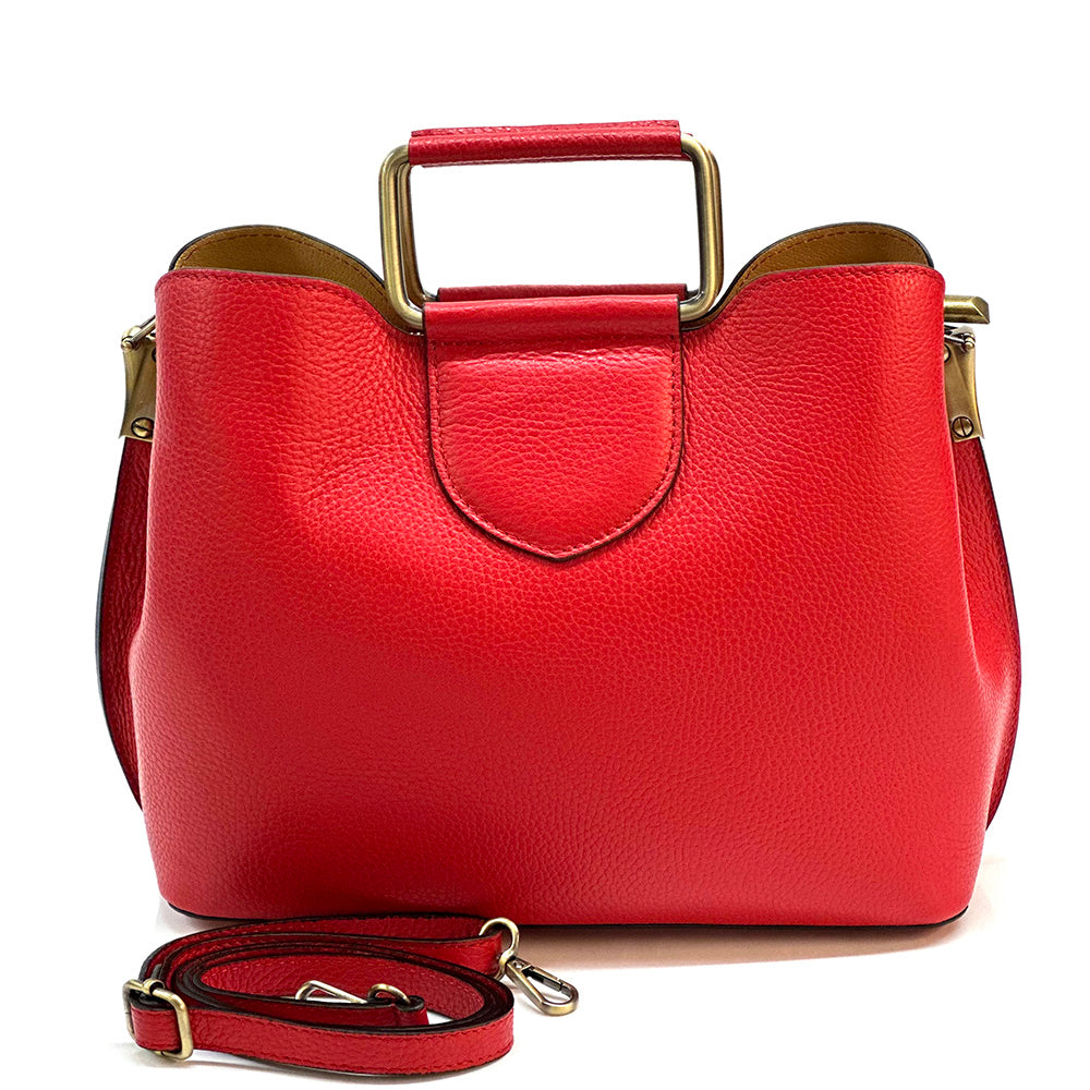 Taziana leather Handbag - Made In Italy