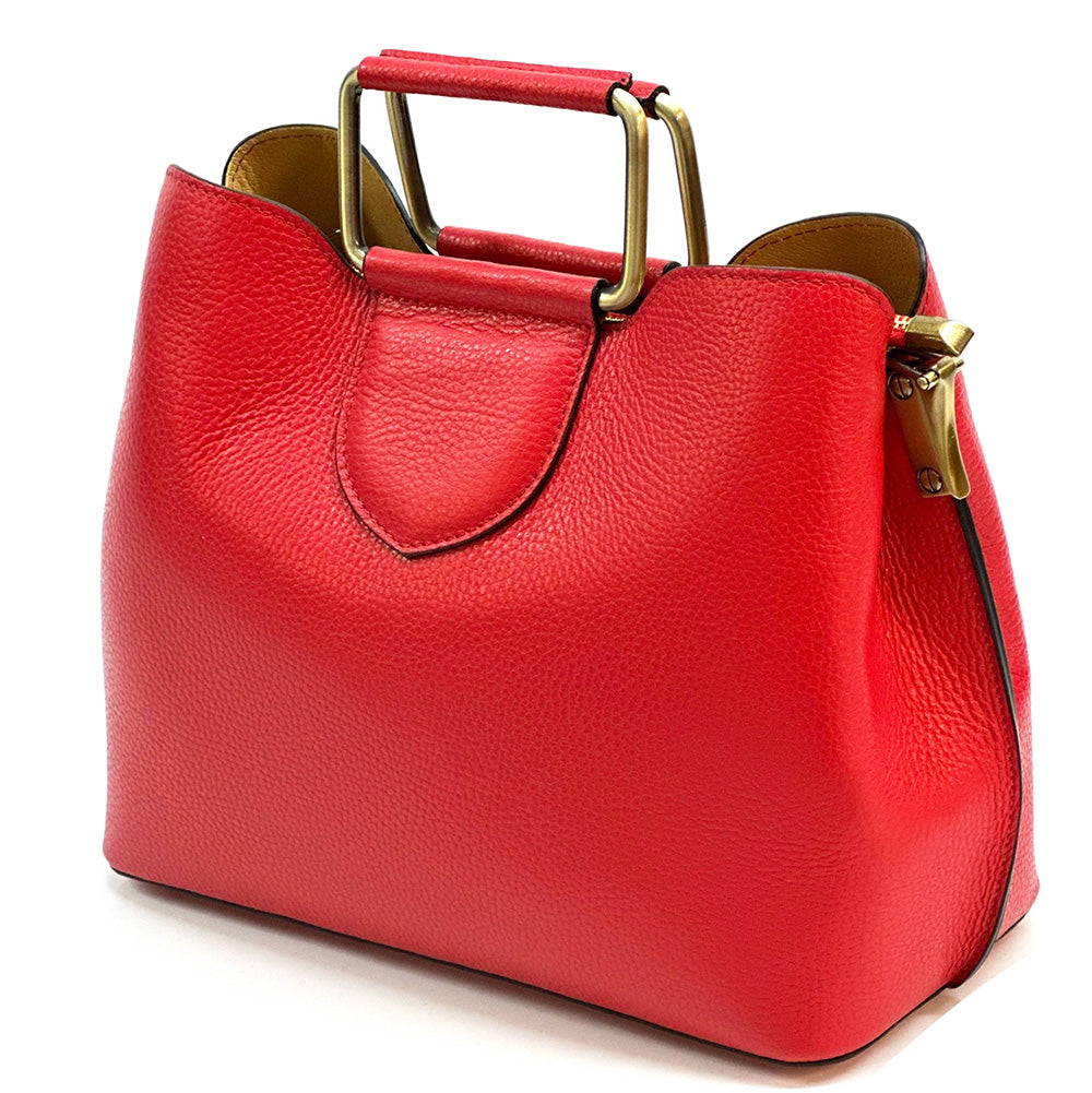 Taziana leather Handbag - Made In Italy