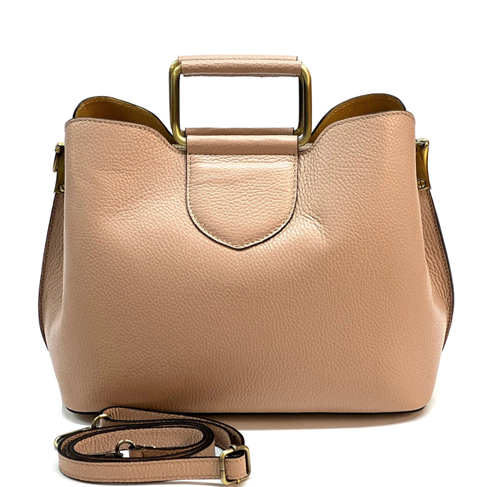 Taziana leather Handbag - Made In Italy